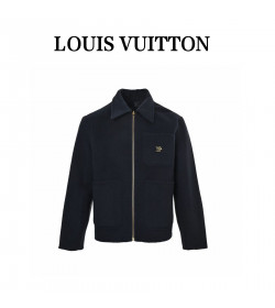 1V 25FW Reversible Monogram Wool Jacket