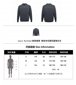 1V Gradient Monogram Jacquard Crewneck Sweater
