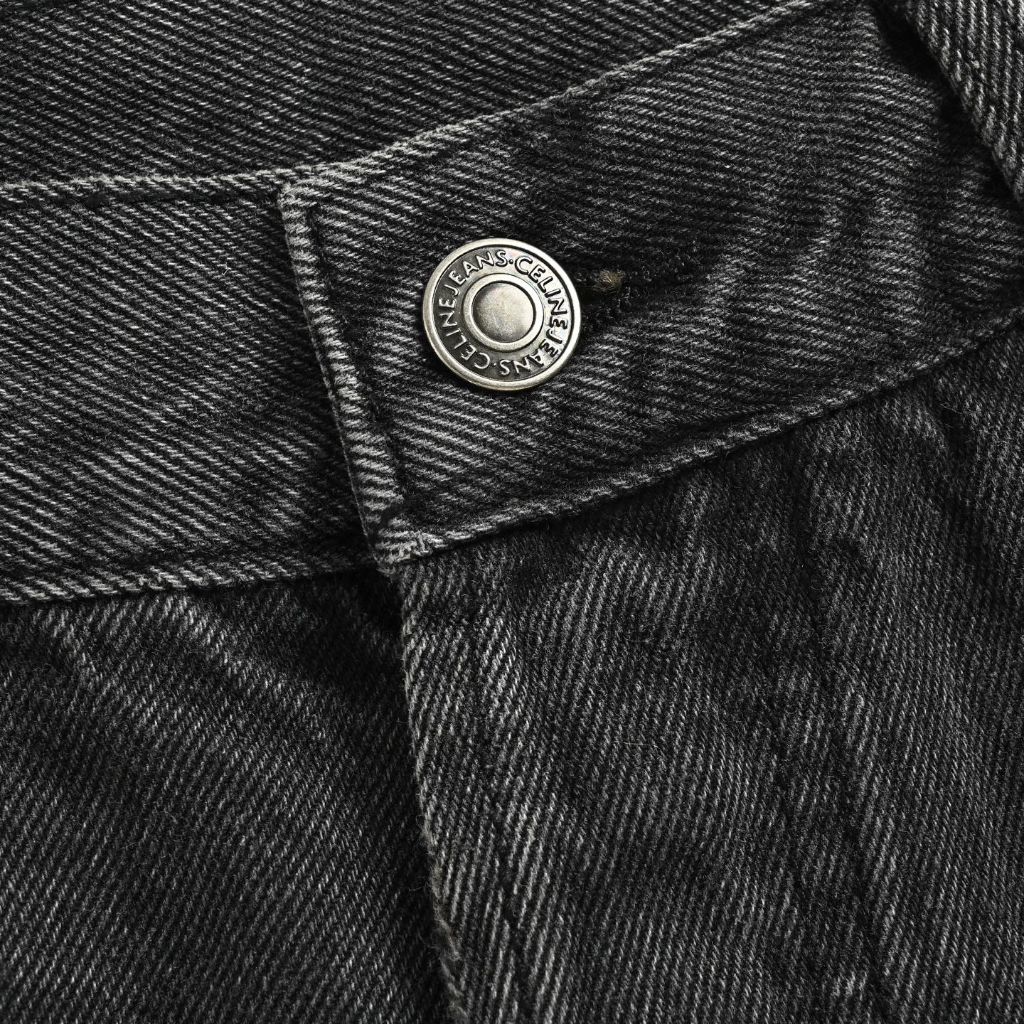 Celine Appliqué Straight Leg Jeans