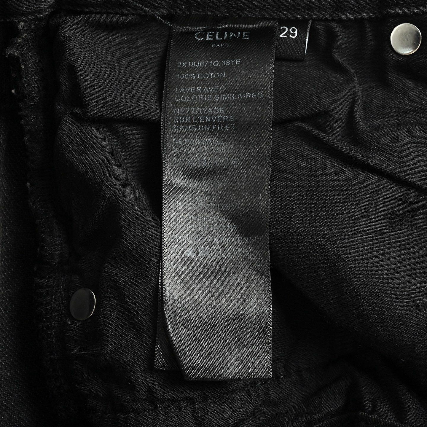 Celine Appliqué Straight Leg Jeans