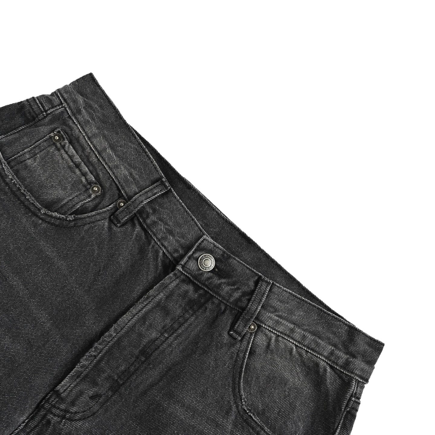 Celine Appliqué Straight Leg Jeans