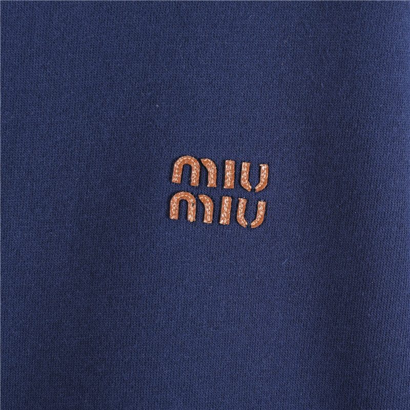 Miu Miu 24SS Heavyweight Plain Knit Collared Jacket