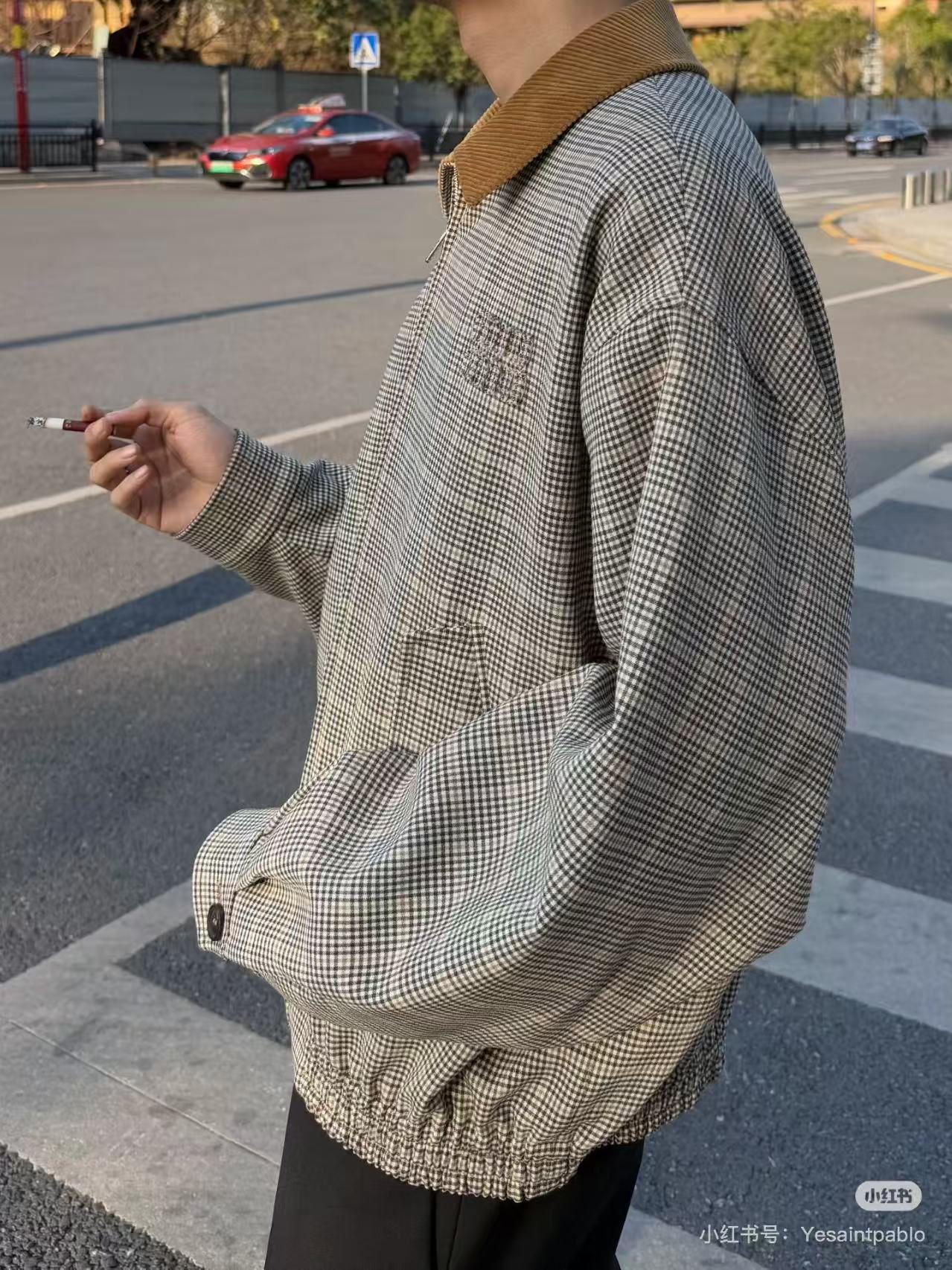Miu Miu Corduroy Plaid Jacket