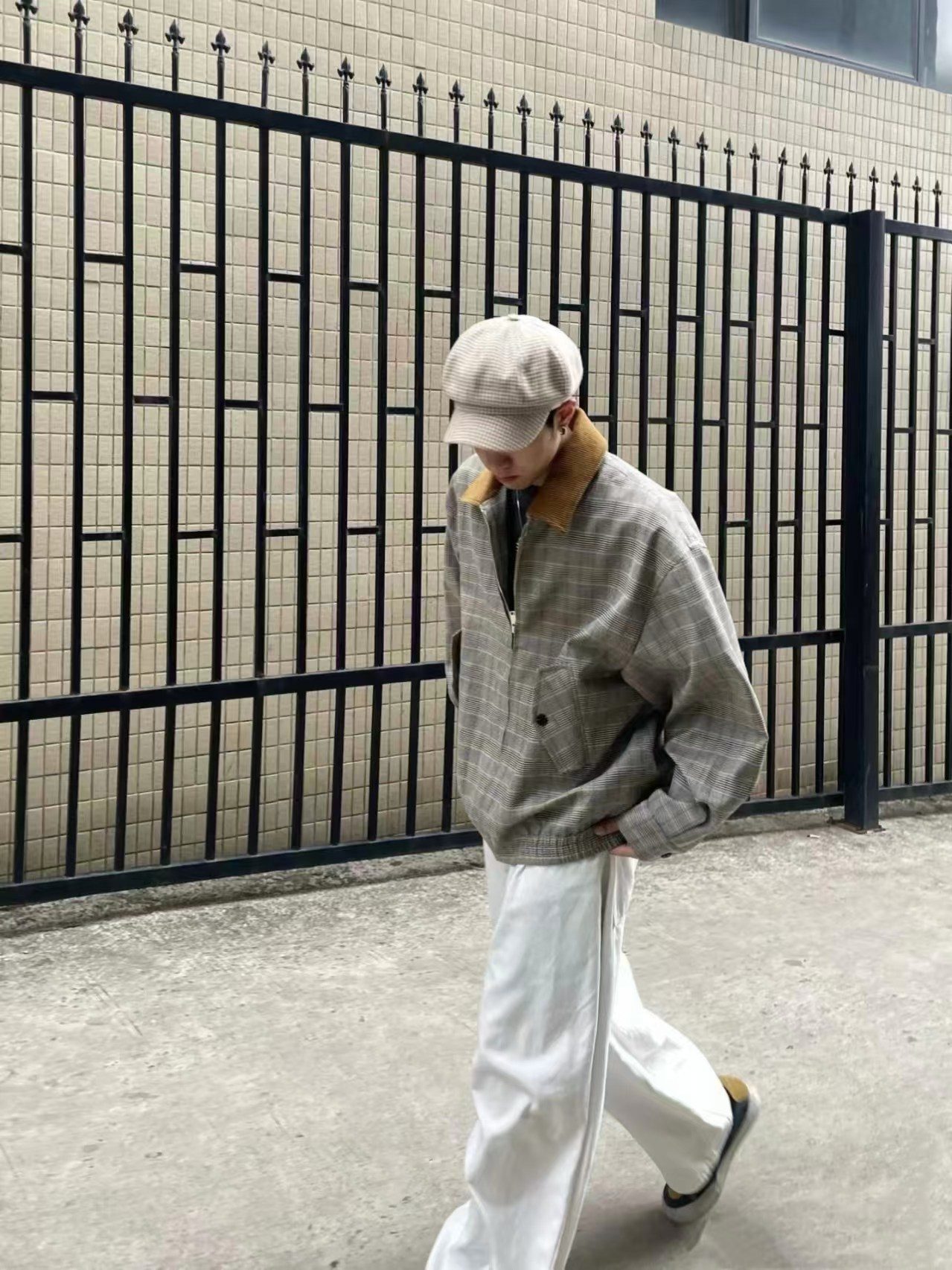 Miu Miu Corduroy Plaid Jacket