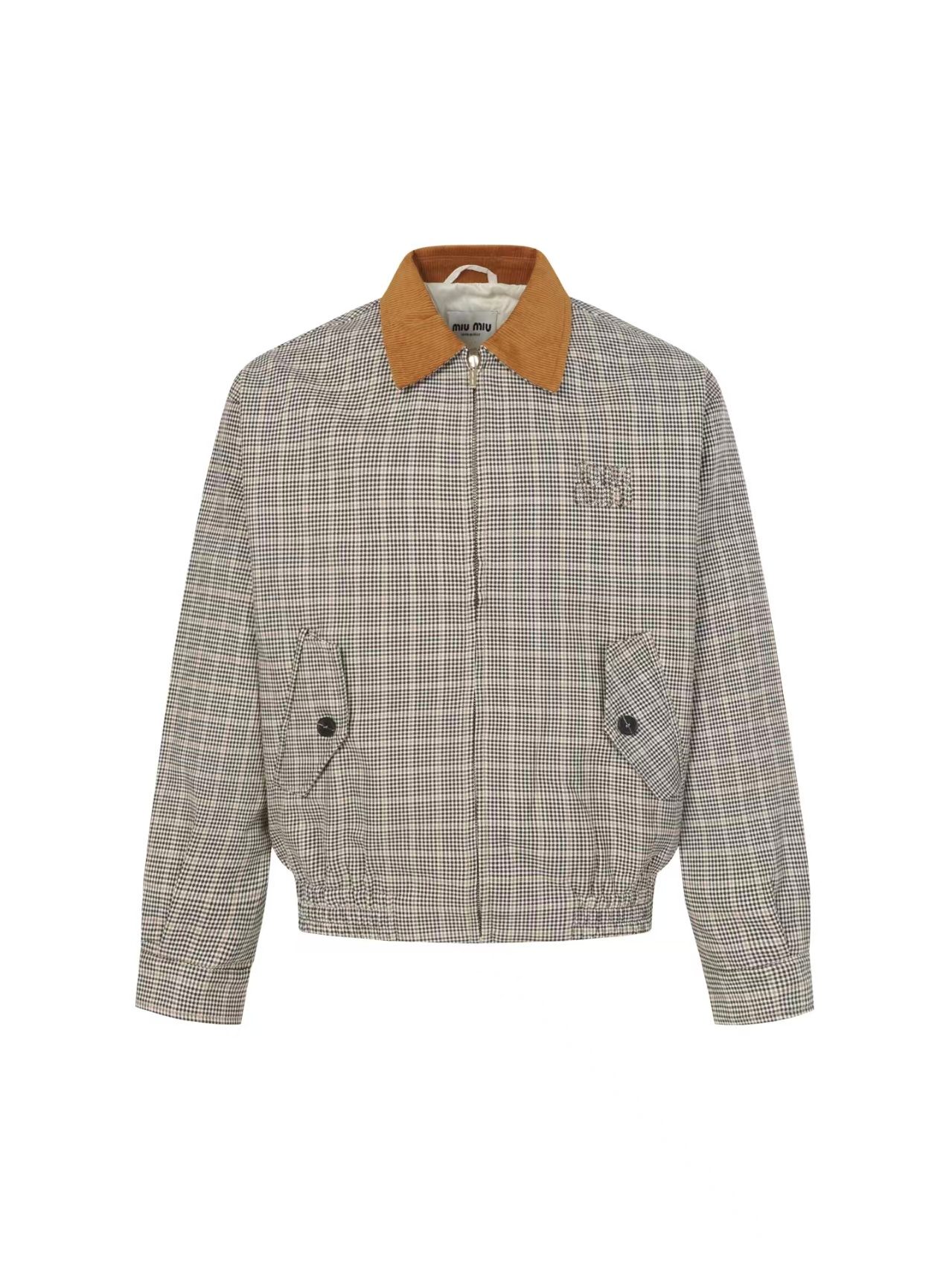 Miu Miu Corduroy Plaid Jacket