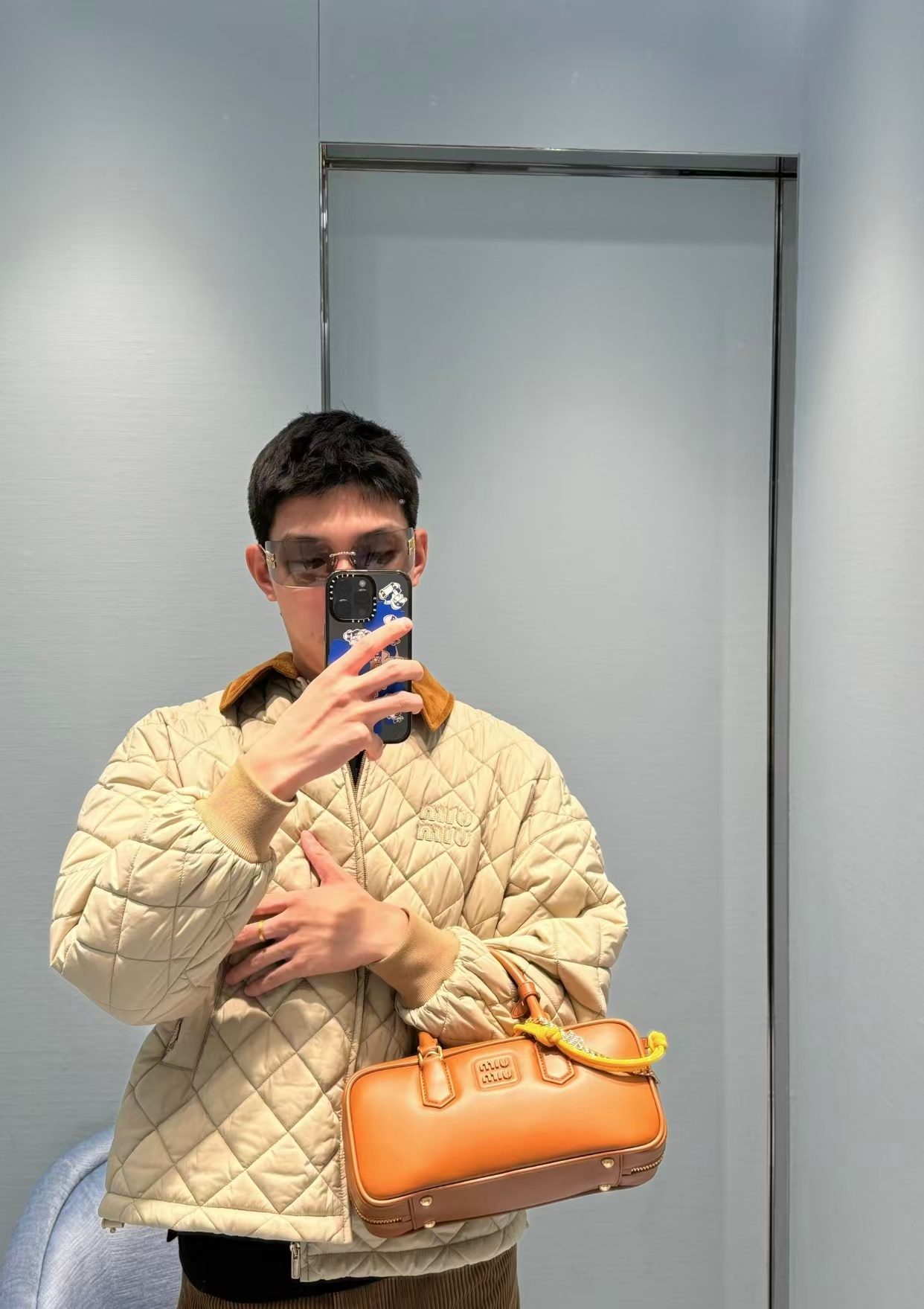 Miu Miu 24FW Diamond Quilted Puffer Jacket