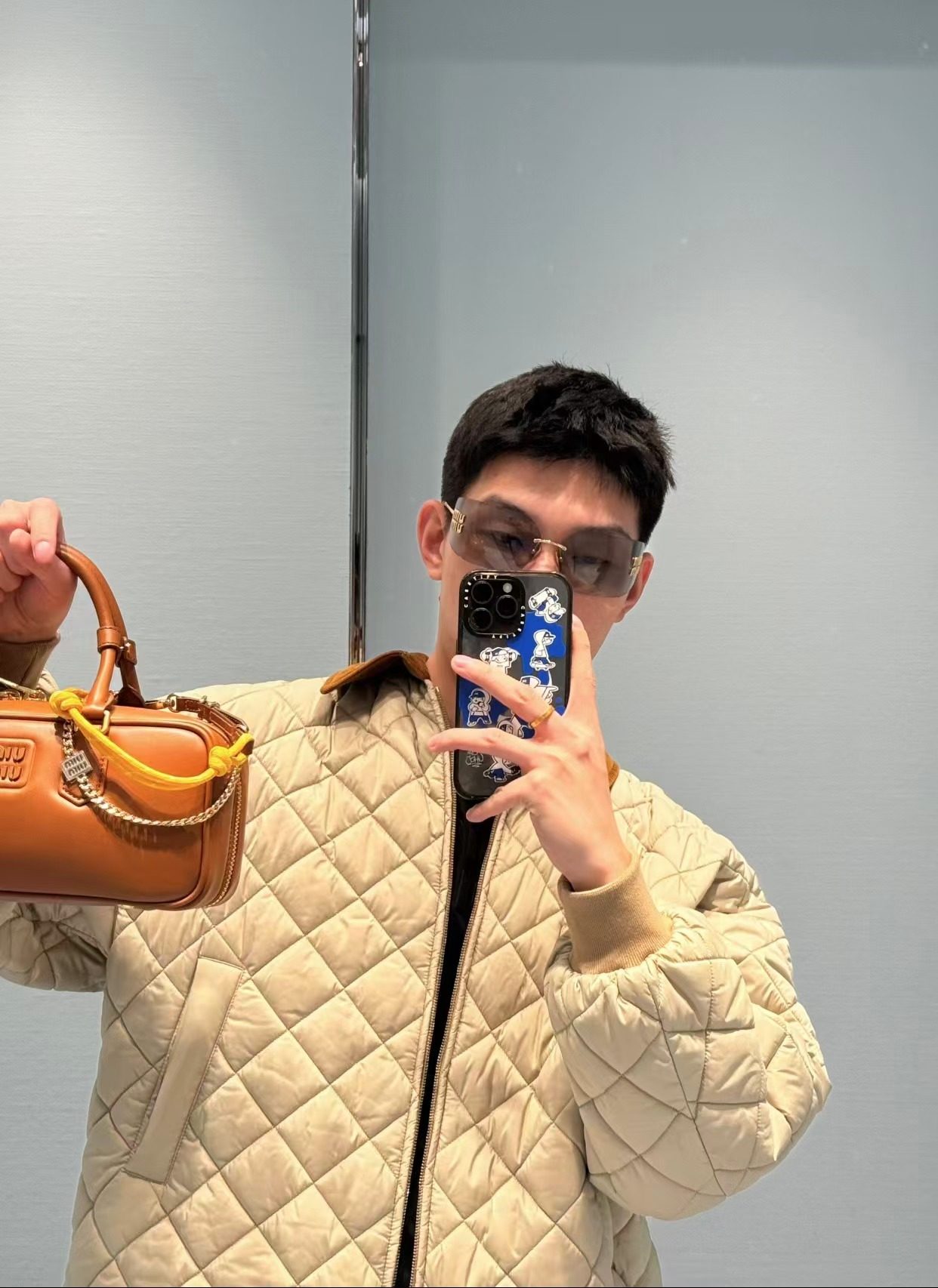 Miu Miu 24FW Diamond Quilted Puffer Jacket