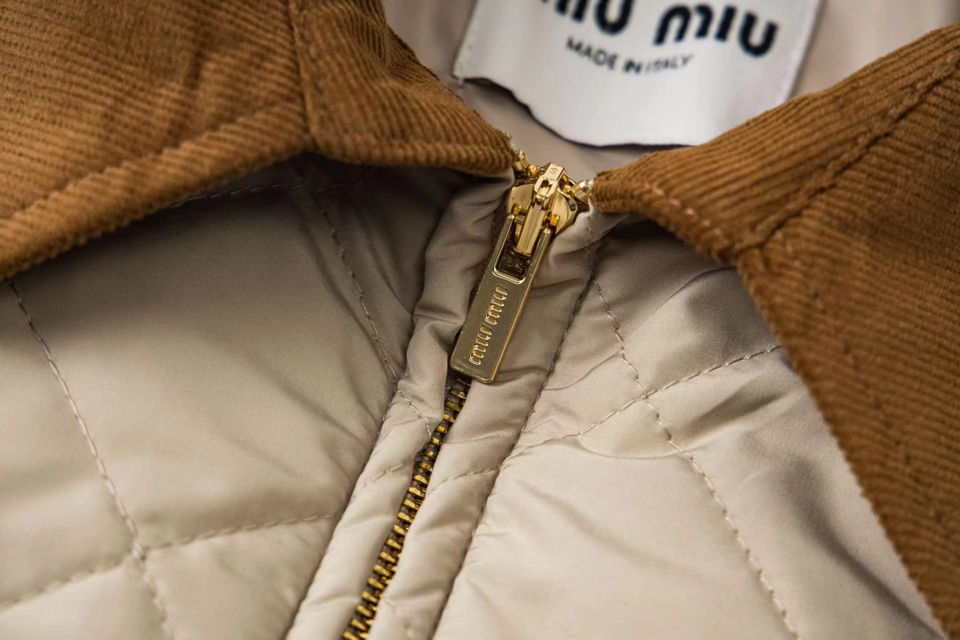 Miu Miu 24FW Diamond Quilted Puffer Jacket