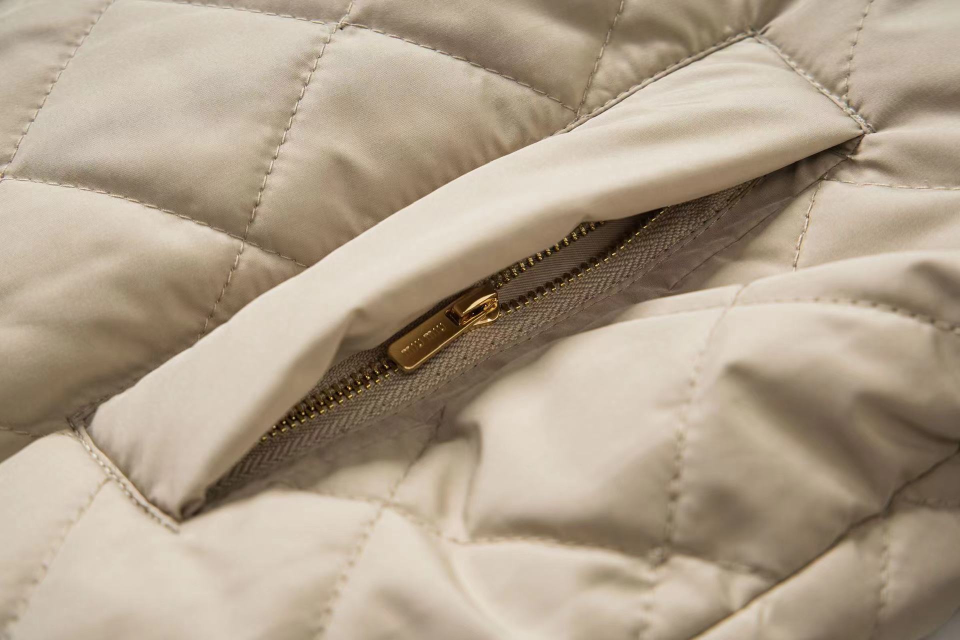 Miu Miu 24FW Diamond Quilted Puffer Jacket