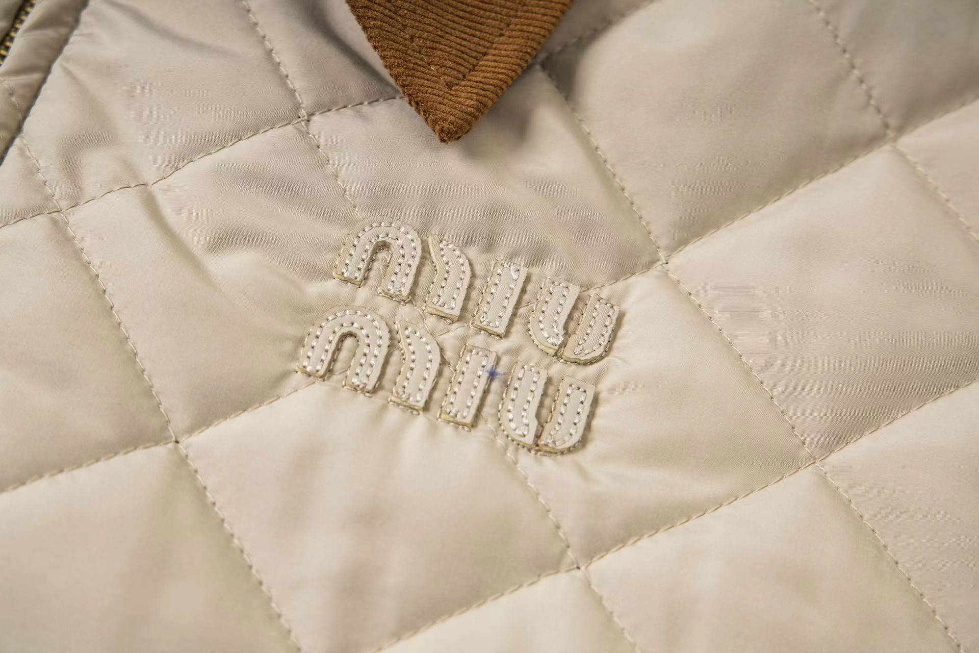 Miu Miu 24FW Diamond Quilted Puffer Jacket