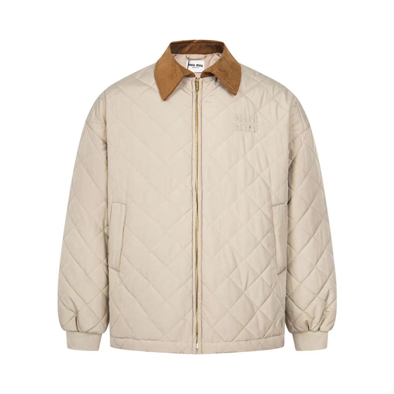 Miu Miu 24FW Diamond Quilted Puffer Jacket