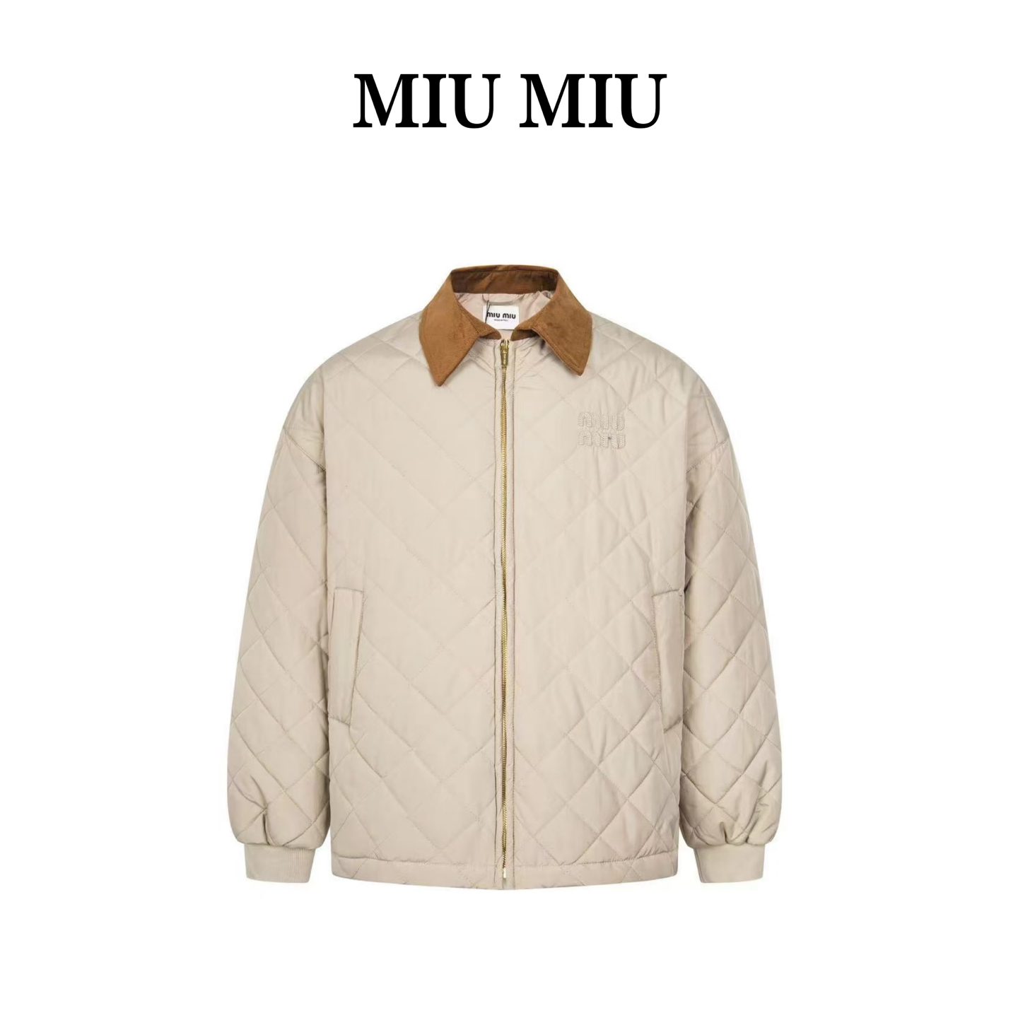 Miu Miu 24FW Diamond Quilted Puffer Jacket