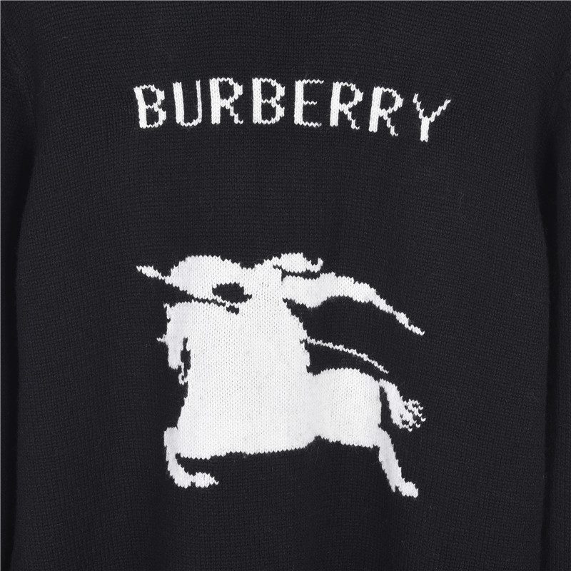 Burberry Equestrian Knight Logo Cashmere Blend Crewneck Sweater