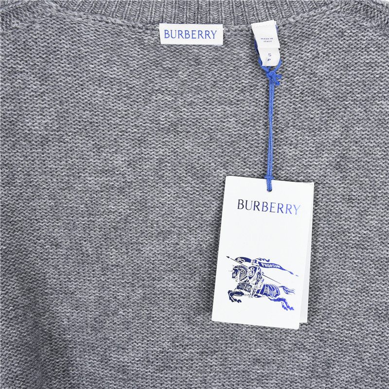 Burberry Equestrian Knight Logo Cashmere Blend Crewneck Sweater