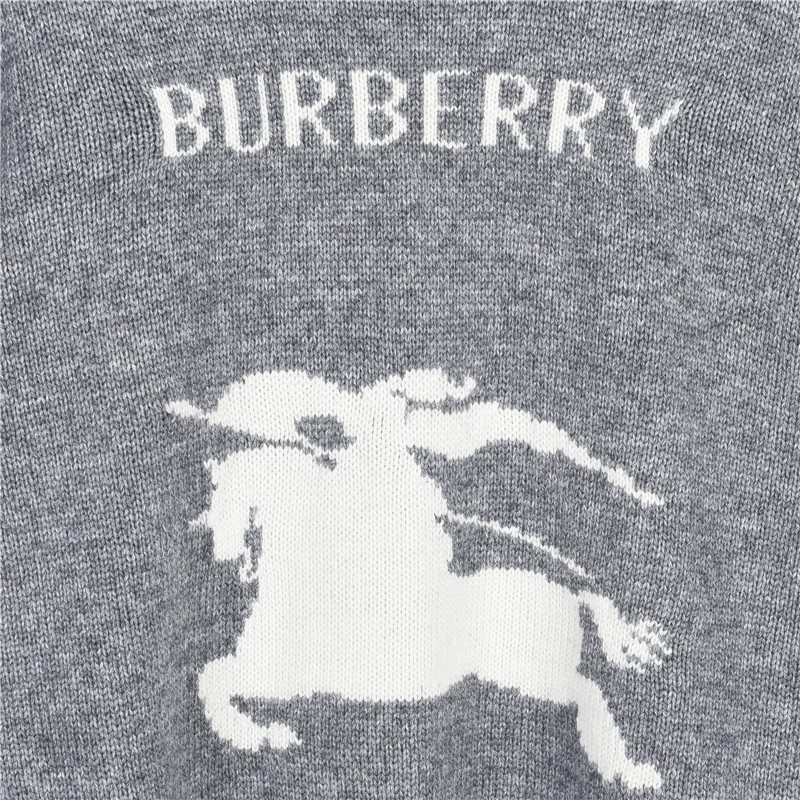 Burberry Equestrian Knight Logo Cashmere Blend Crewneck Sweater