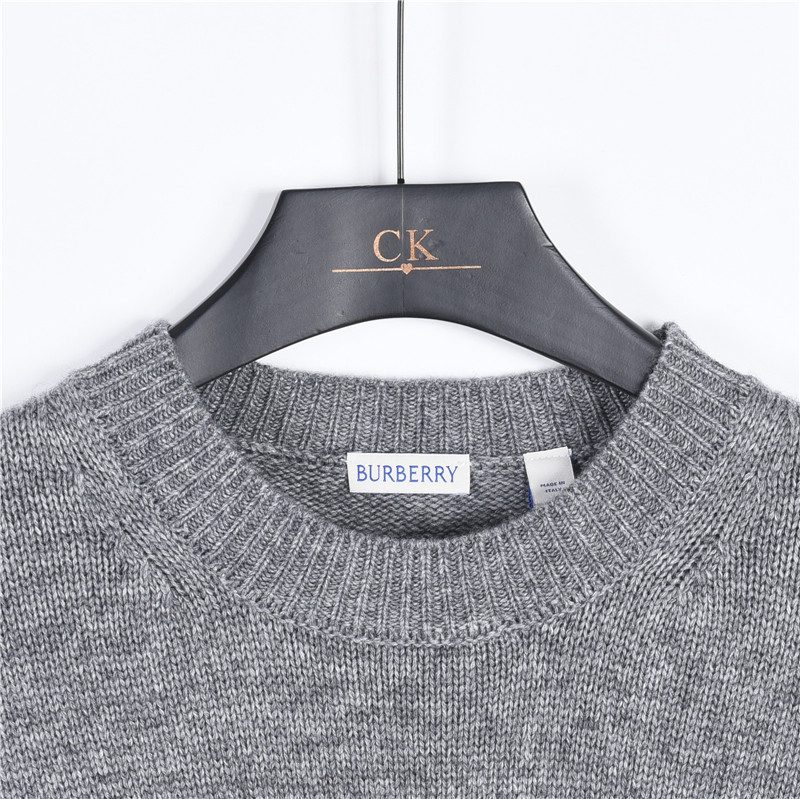 Burberry Equestrian Knight Logo Cashmere Blend Crewneck Sweater