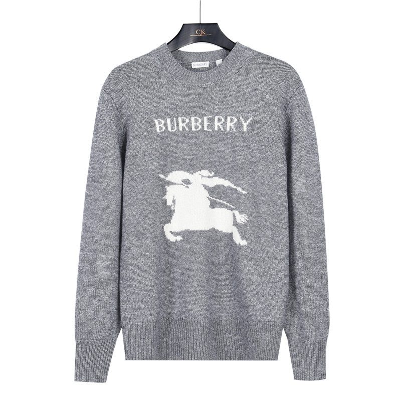 Burberry Equestrian Knight Logo Cashmere Blend Crewneck Sweater