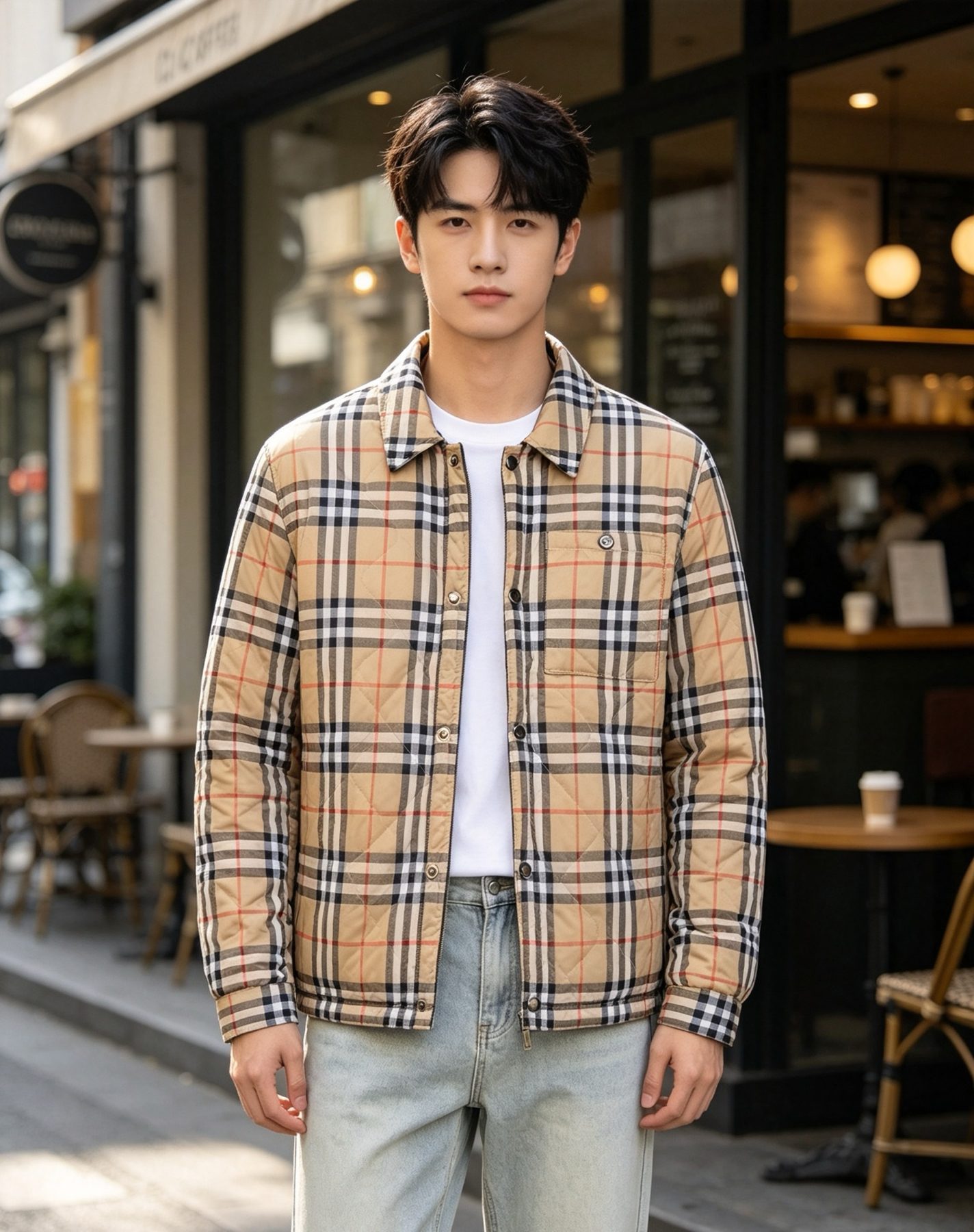 Burberry Classic Check Quilted Reversible Cotton Jacket
