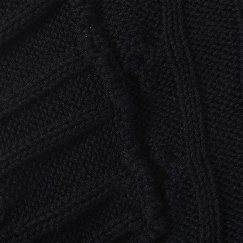 Prada Resort Logo Cable Knit Crewneck Sweater