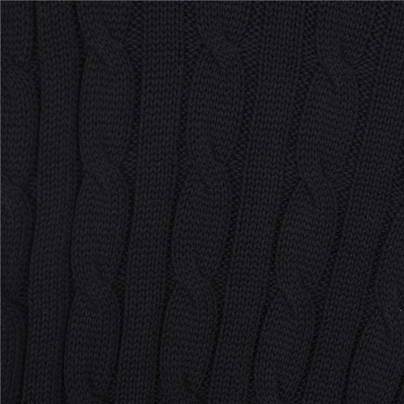 Prada Resort Logo Cable Knit Crewneck Sweater