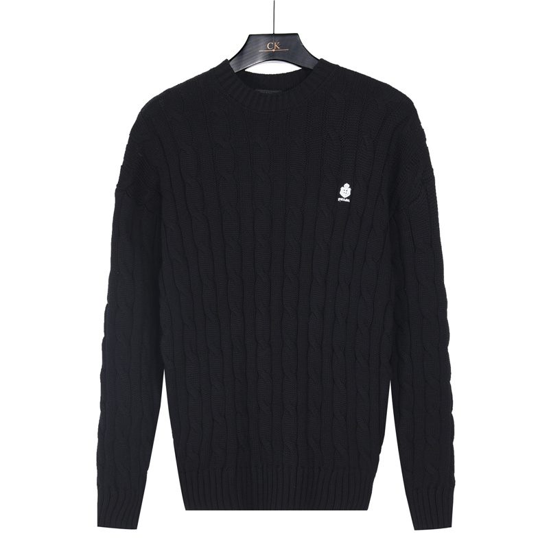 Prada Resort Logo Cable Knit Crewneck Sweater