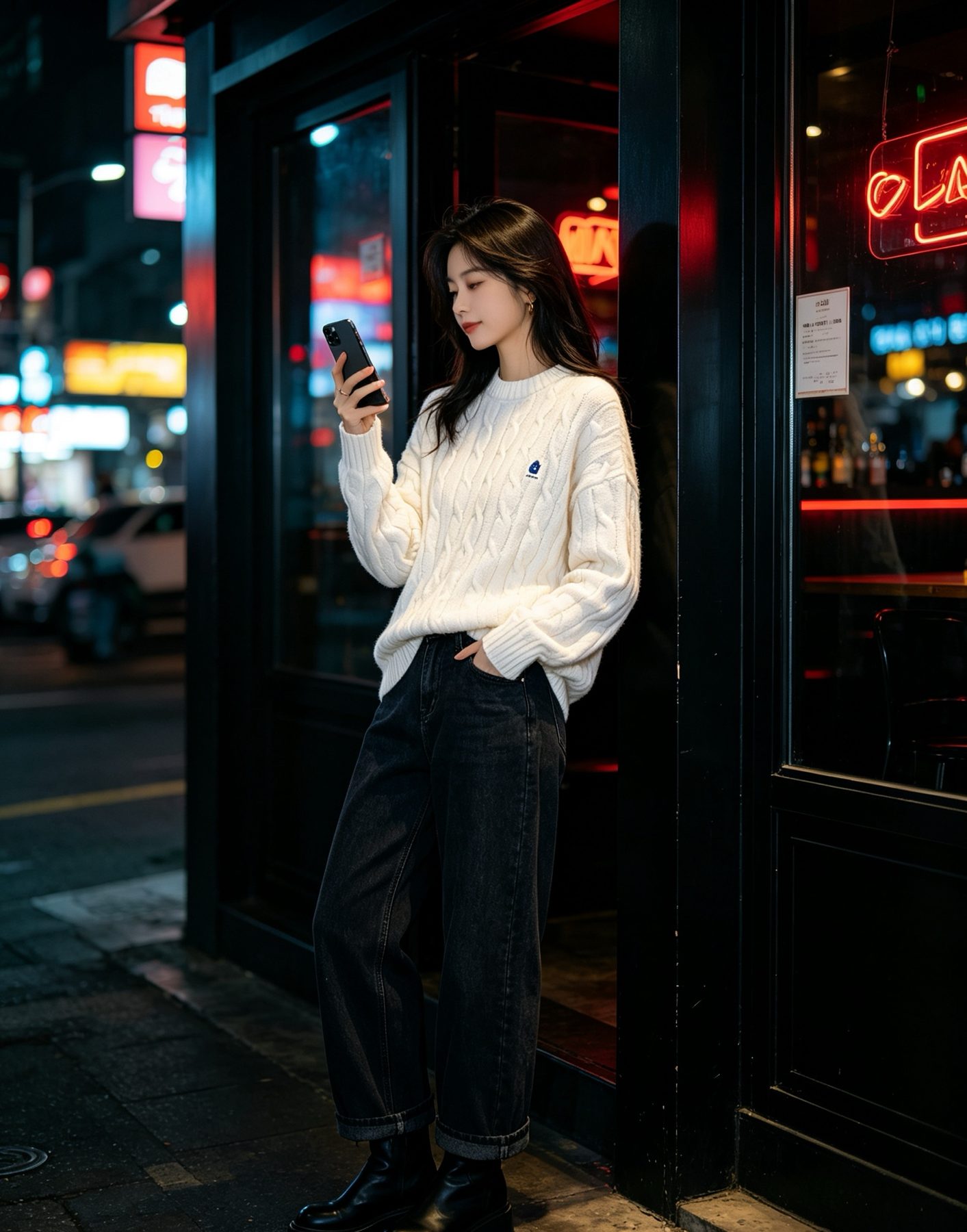 Prada Resort Logo Cable Knit Crewneck Sweater