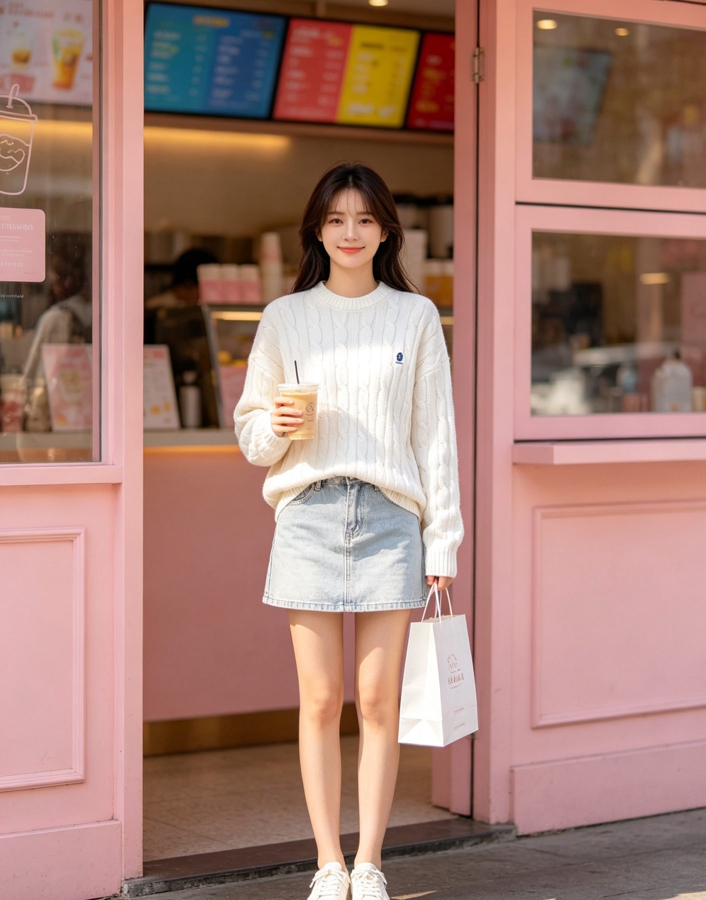 Prada Resort Logo Cable Knit Crewneck Sweater