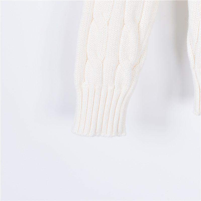 Prada Resort Logo Cable Knit Crewneck Sweater