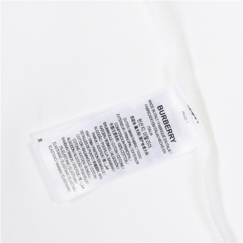 Burberry Embroidered Chest Check Patch Long Sleeve Top