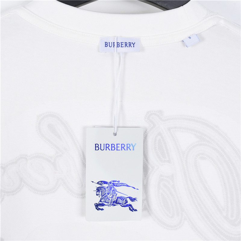 Burberry Embroidered Chest Check Patch Long Sleeve Top