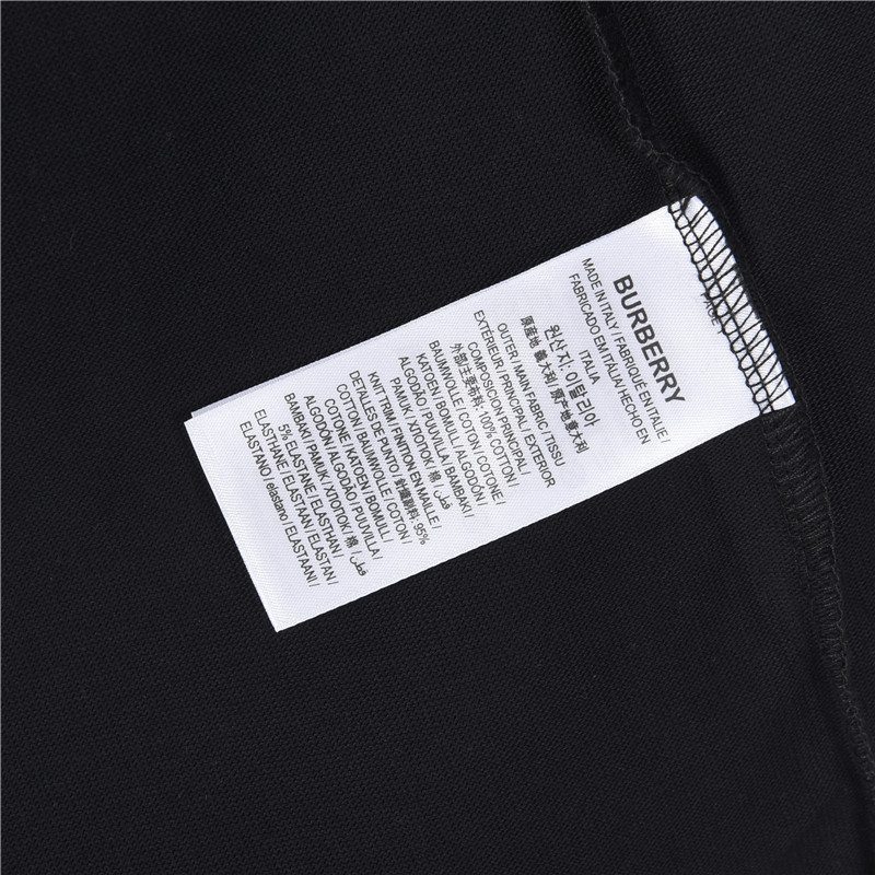 Burberry Embroidered Chest Check Patch Long Sleeve Top