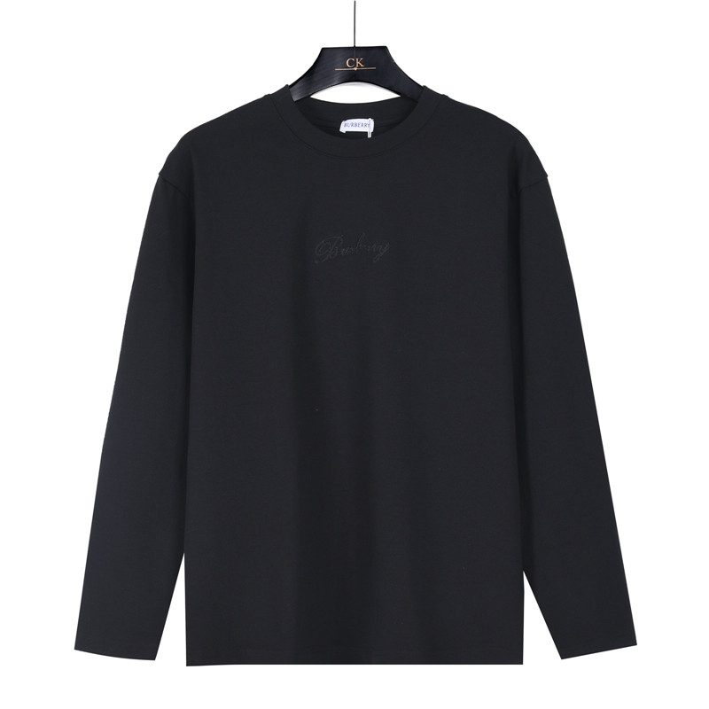 Burberry Embroidered Chest Check Patch Long Sleeve Top