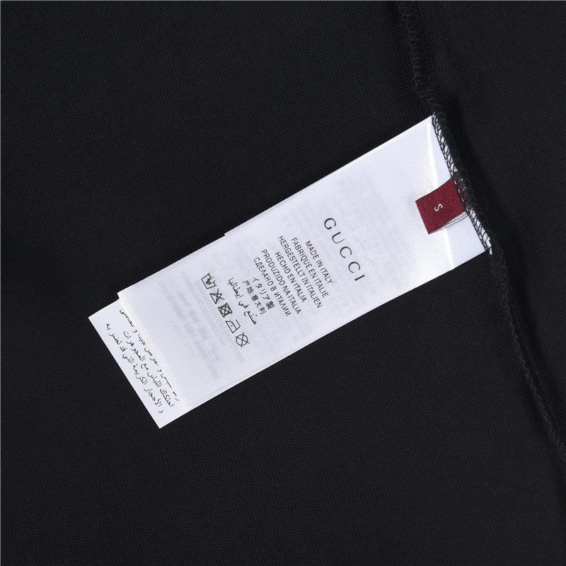 Gucci 26SS Embroidered Logo Plaque Long Sleeve Top