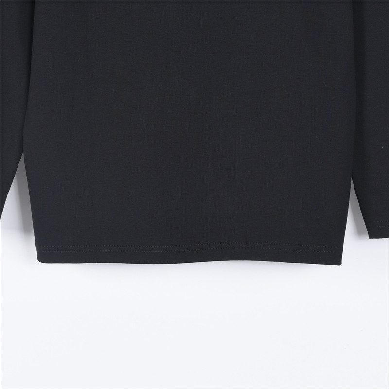 Gucci 26SS Embroidered Logo Plaque Long Sleeve Top