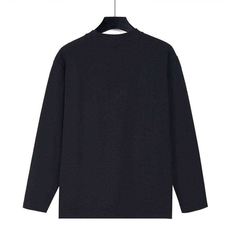 Gucci 26SS Embroidered Logo Plaque Long Sleeve Top
