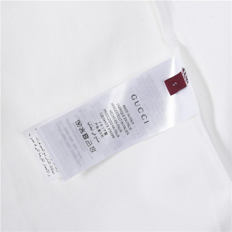 Gucci 26SS Embroidered Logo Plaque Long Sleeve Top
