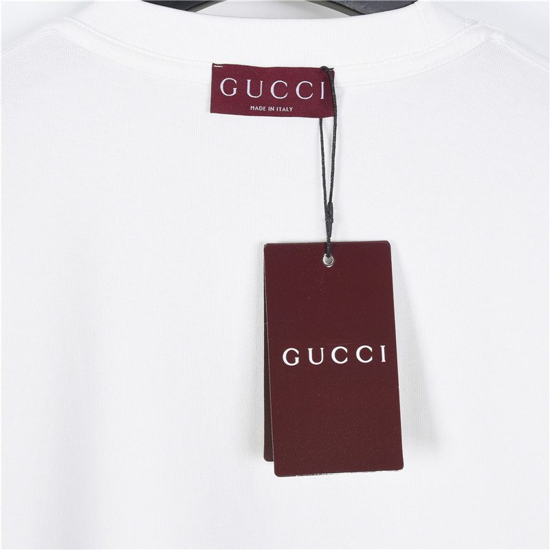 Gucci 26SS Embroidered Logo Plaque Long Sleeve Top