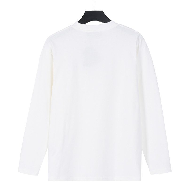Gucci 26SS Embroidered Logo Plaque Long Sleeve Top
