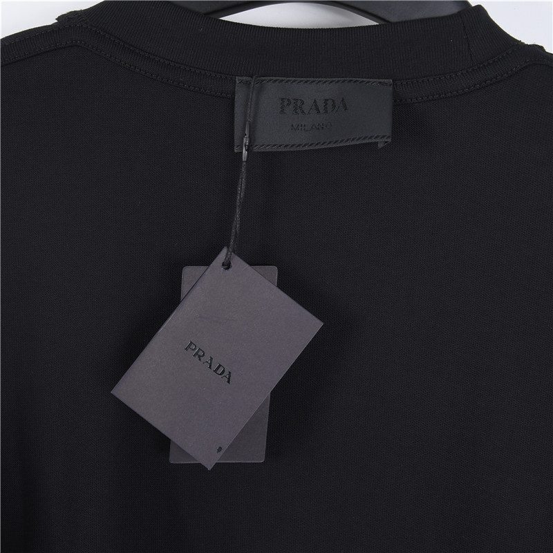 Prada Triangle Logo Long Sleeve Top