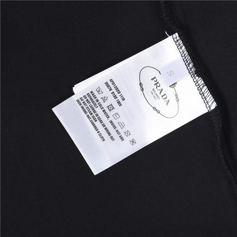 Prada Triangle Logo Long Sleeve Top