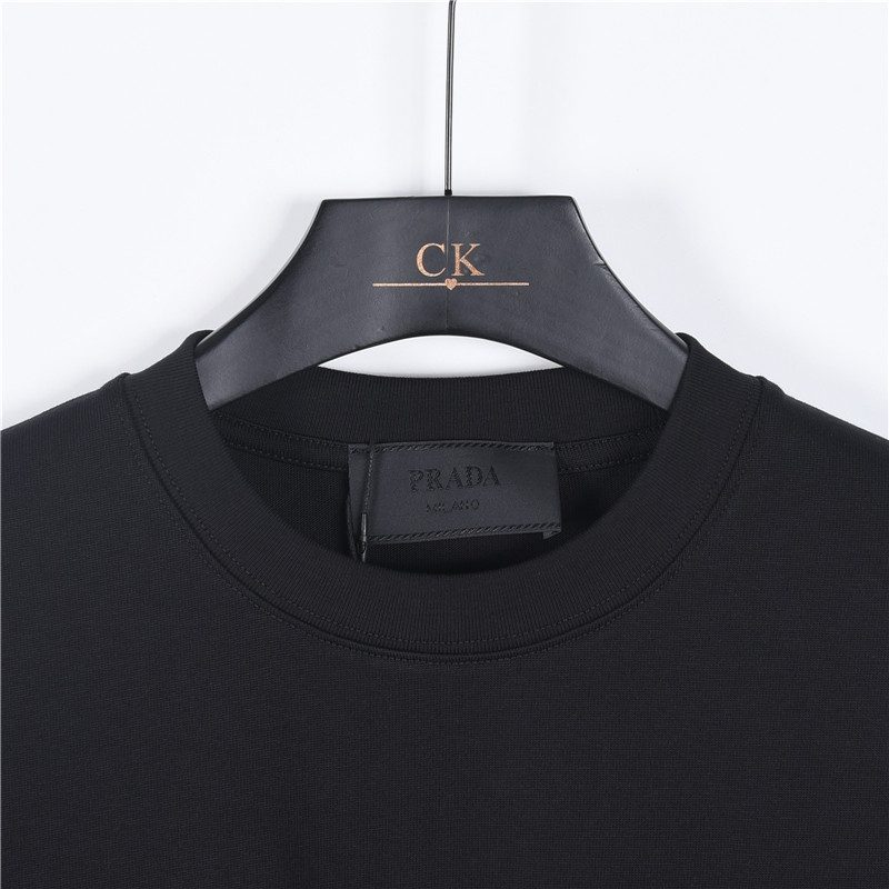 Prada Triangle Logo Long Sleeve Top