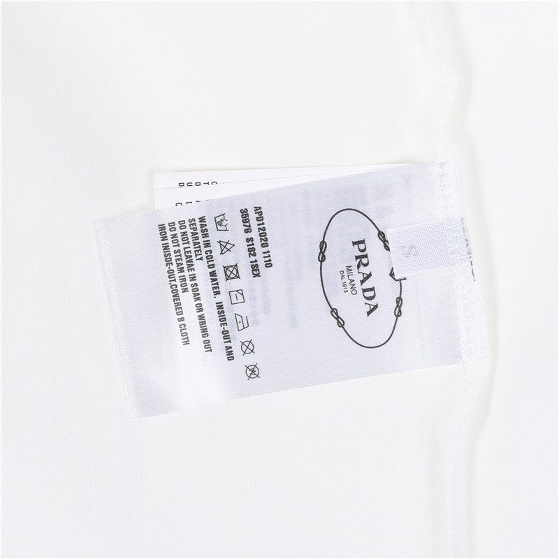 Prada Triangle Logo Long Sleeve Top