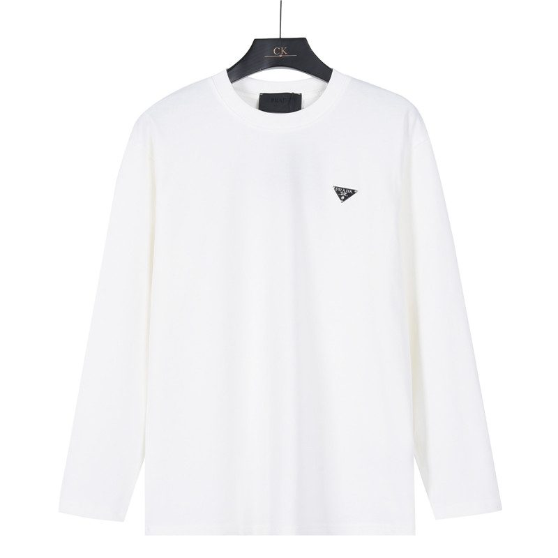 Prada Triangle Logo Long Sleeve Top