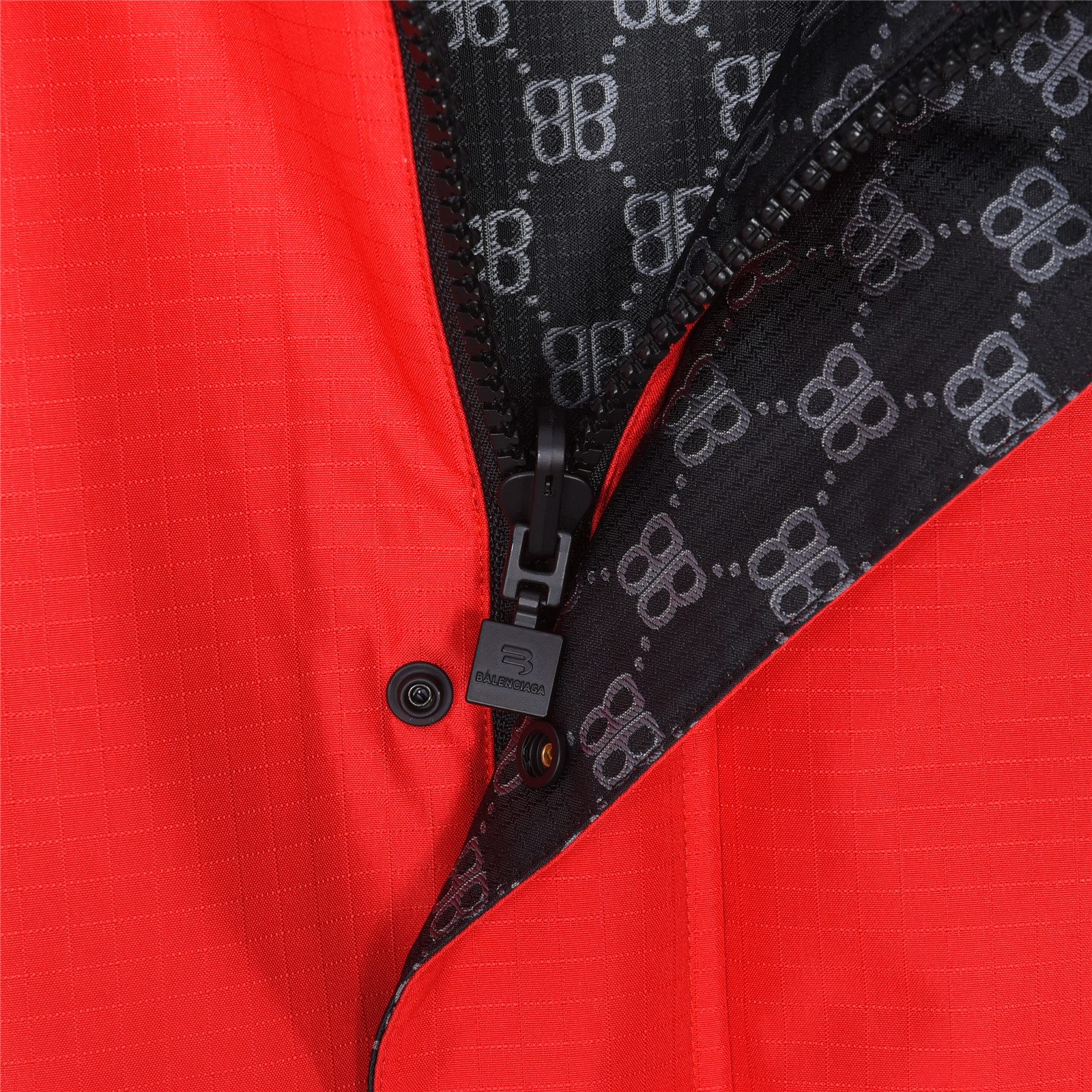 Balenciaga Double B Monogram 3M Embroidered Reversible Hooded Jacket