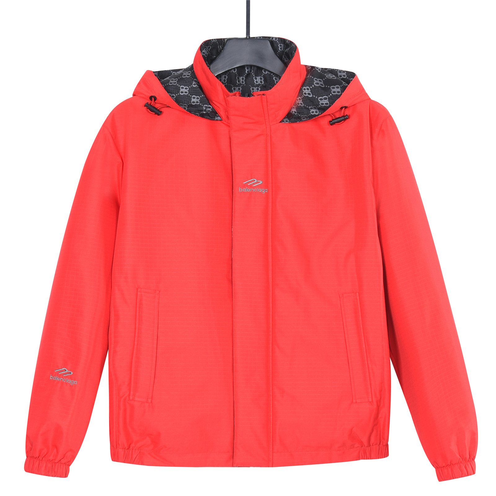 Balenciaga Double B Monogram 3M Embroidered Reversible Hooded Jacket