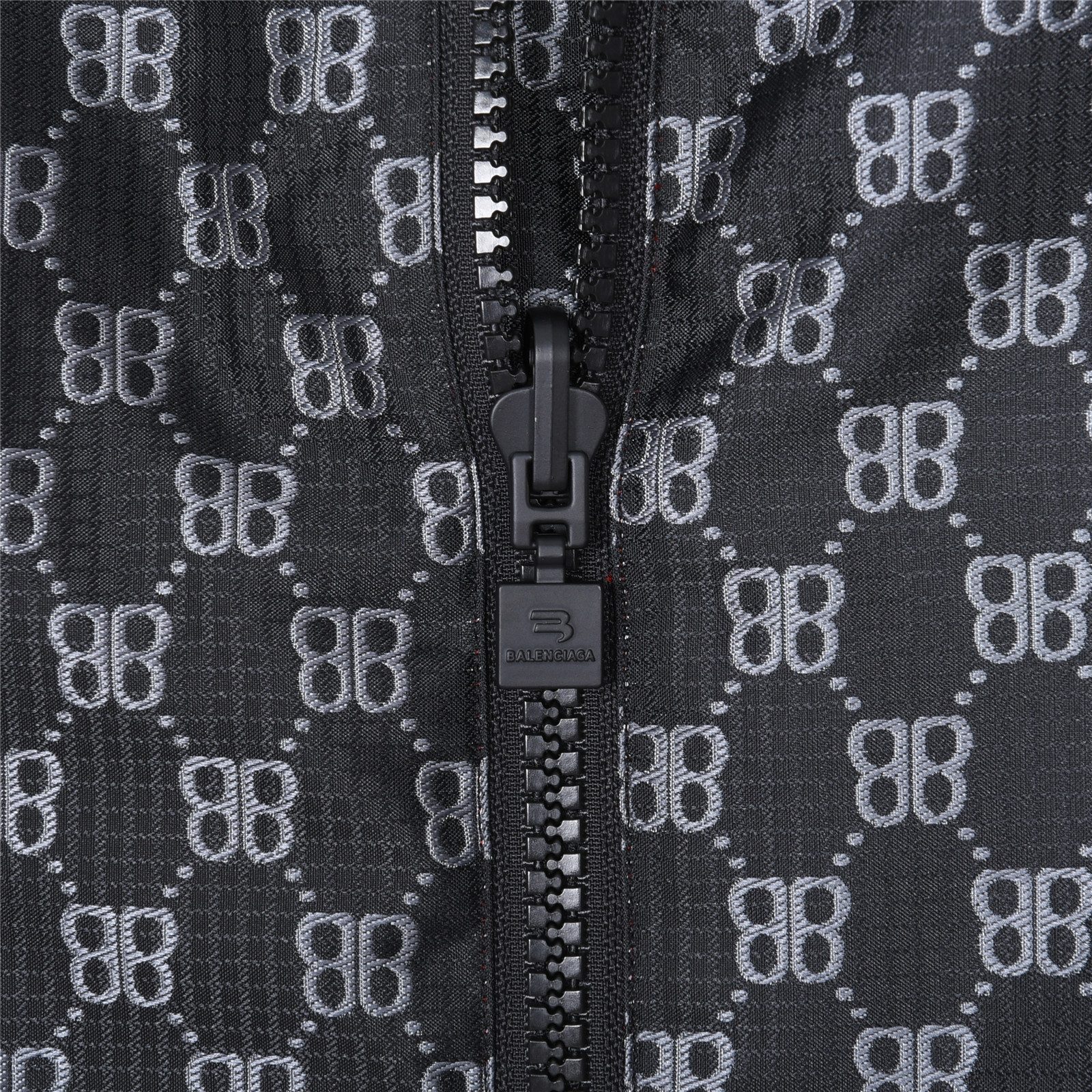 Balenciaga Double B Monogram 3M Embroidered Reversible Hooded Jacket