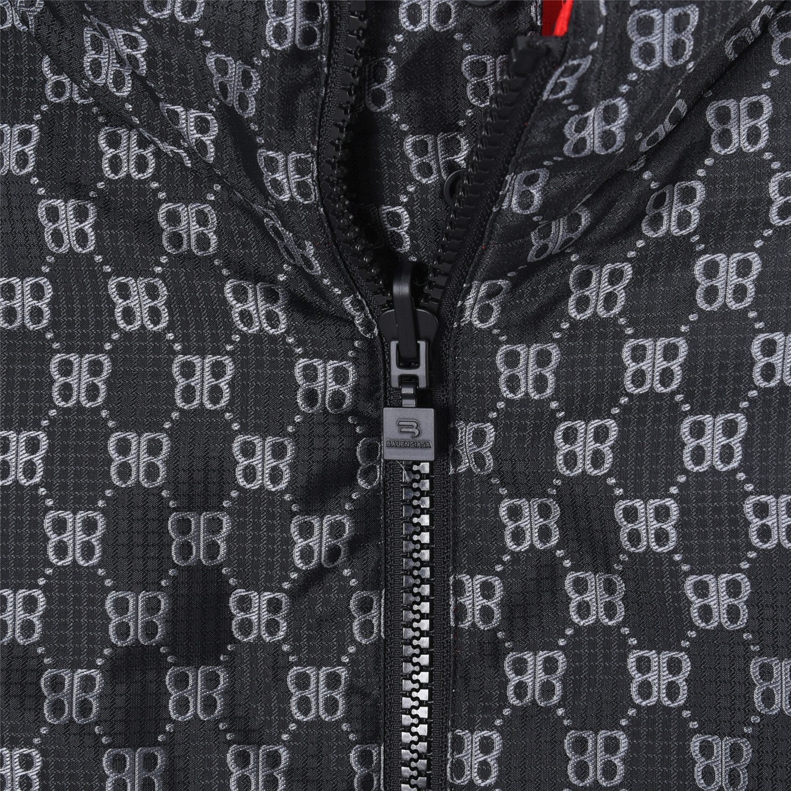 Balenciaga Double B Monogram 3M Embroidered Reversible Hooded Jacket