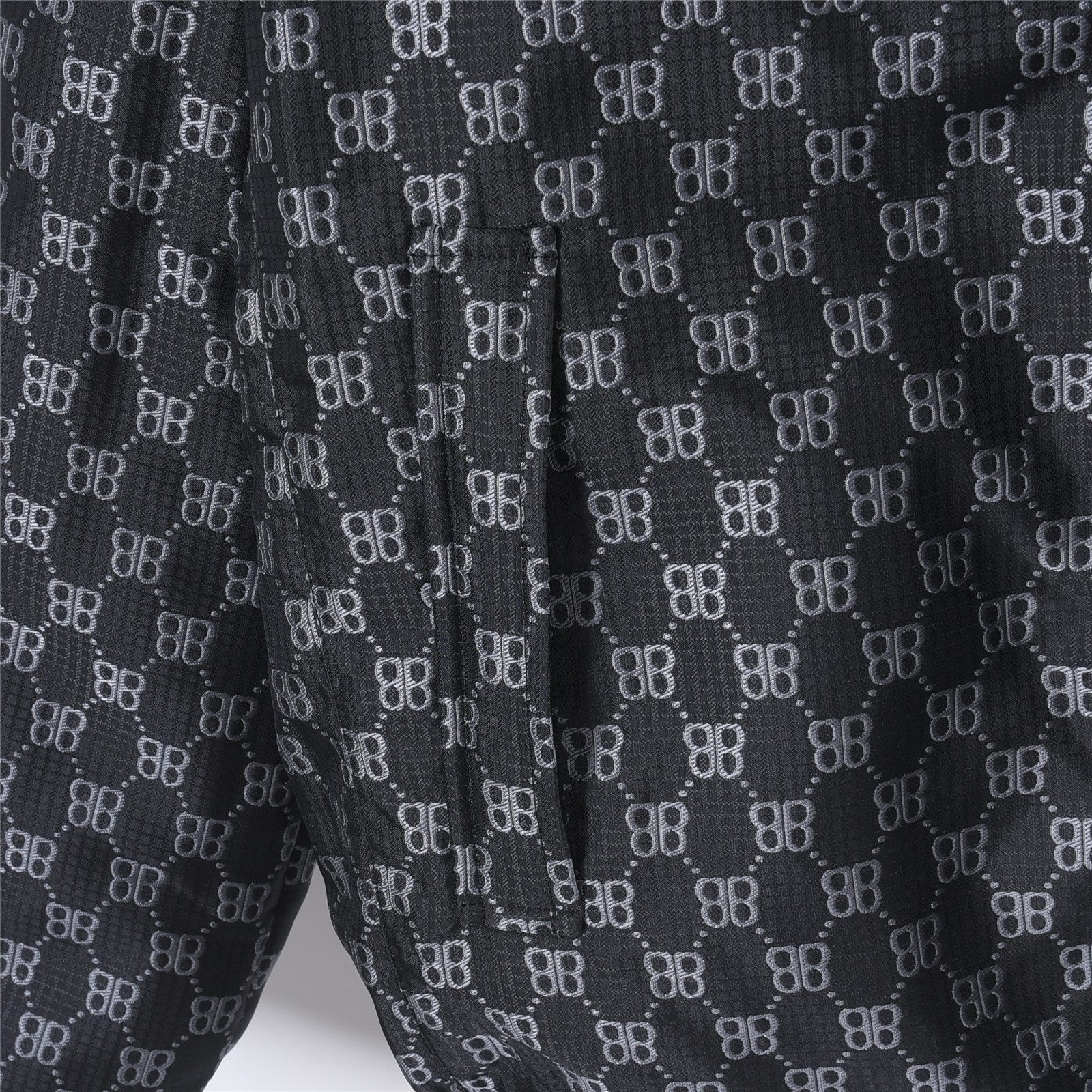 Balenciaga Double B Monogram 3M Embroidered Reversible Hooded Jacket