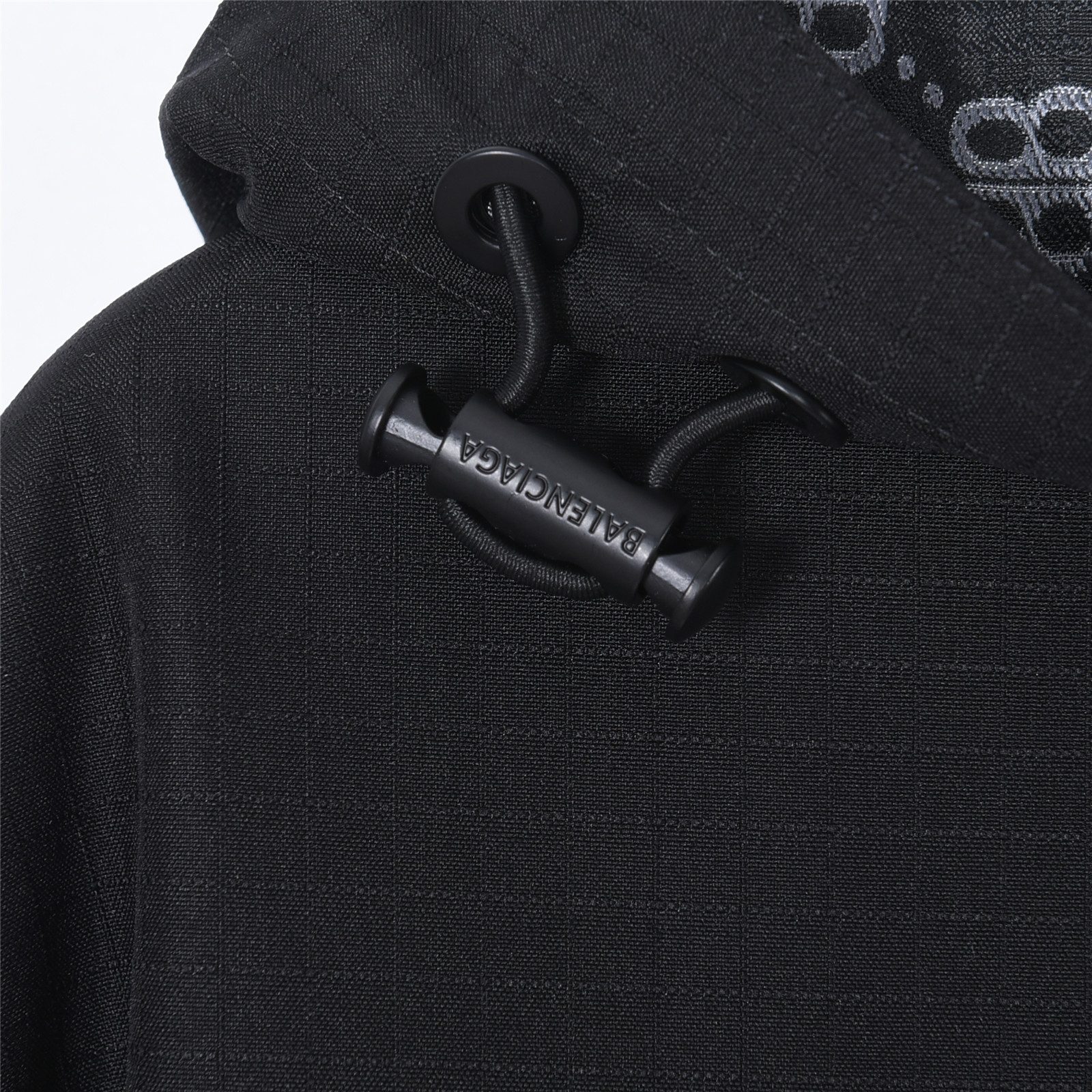 Balenciaga Double B Monogram 3M Embroidered Reversible Hooded Jacket