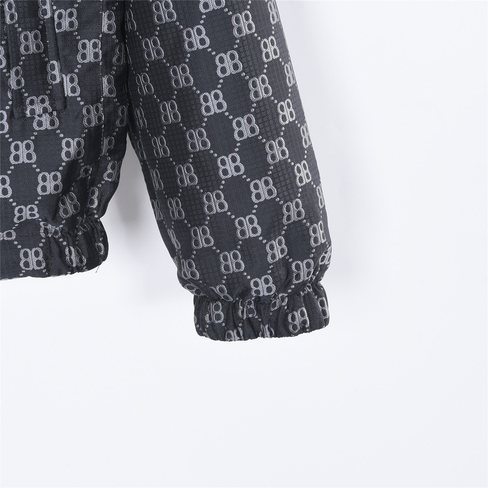 Balenciaga Double B Monogram 3M Embroidered Reversible Hooded Jacket